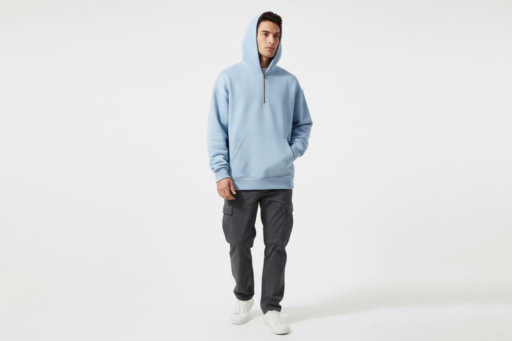 Essential Quarter-Zip Pullover | 65% Cotton