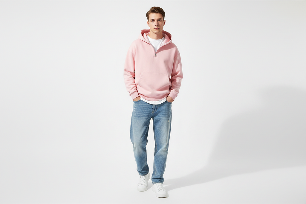 Essential Quarter-Zip Pullover | 65% Cotton