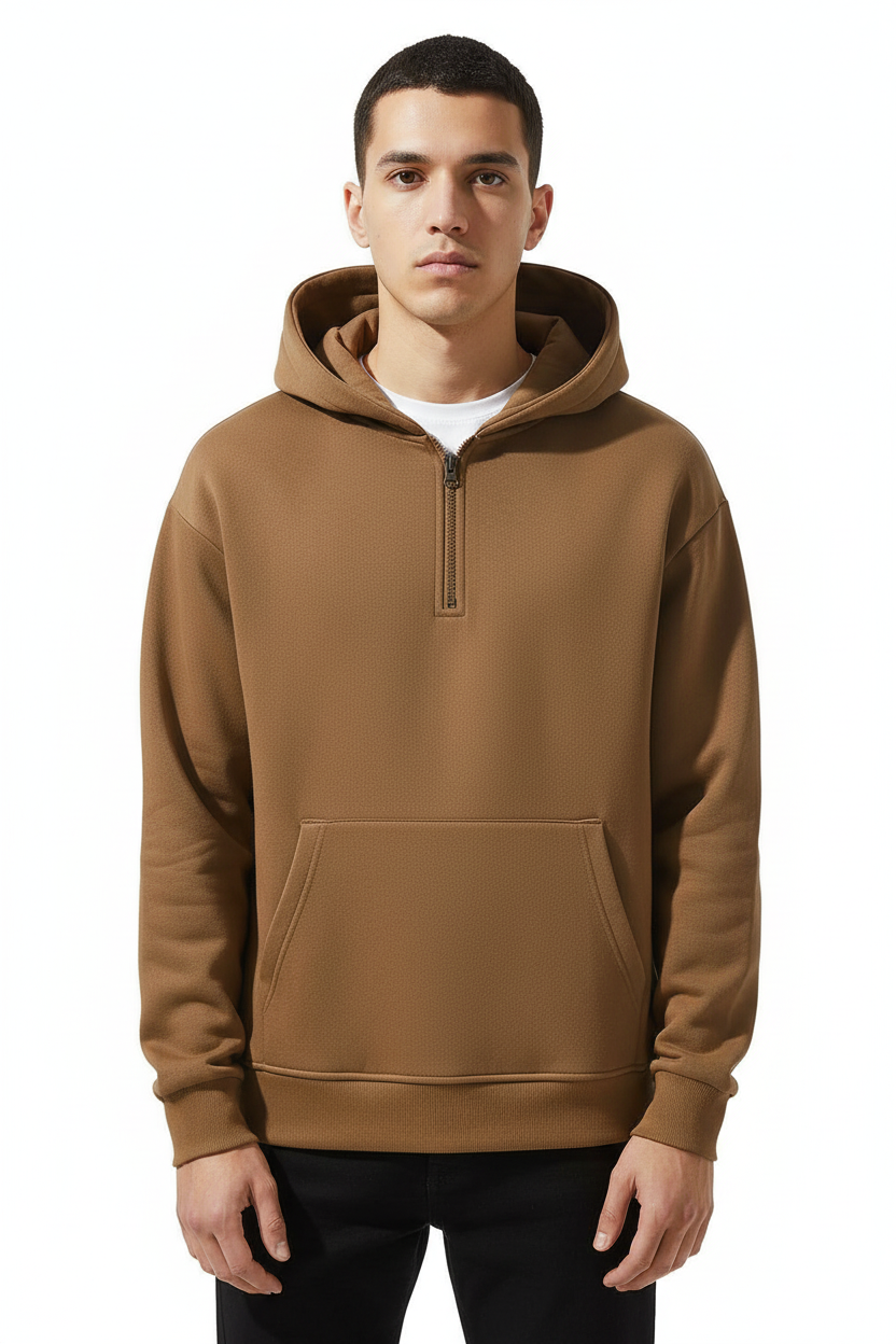 Essential Quarter-Zip Pullover | 65% Cotton