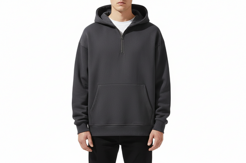 Essential Quarter-Zip Pullover | 65% Cotton
