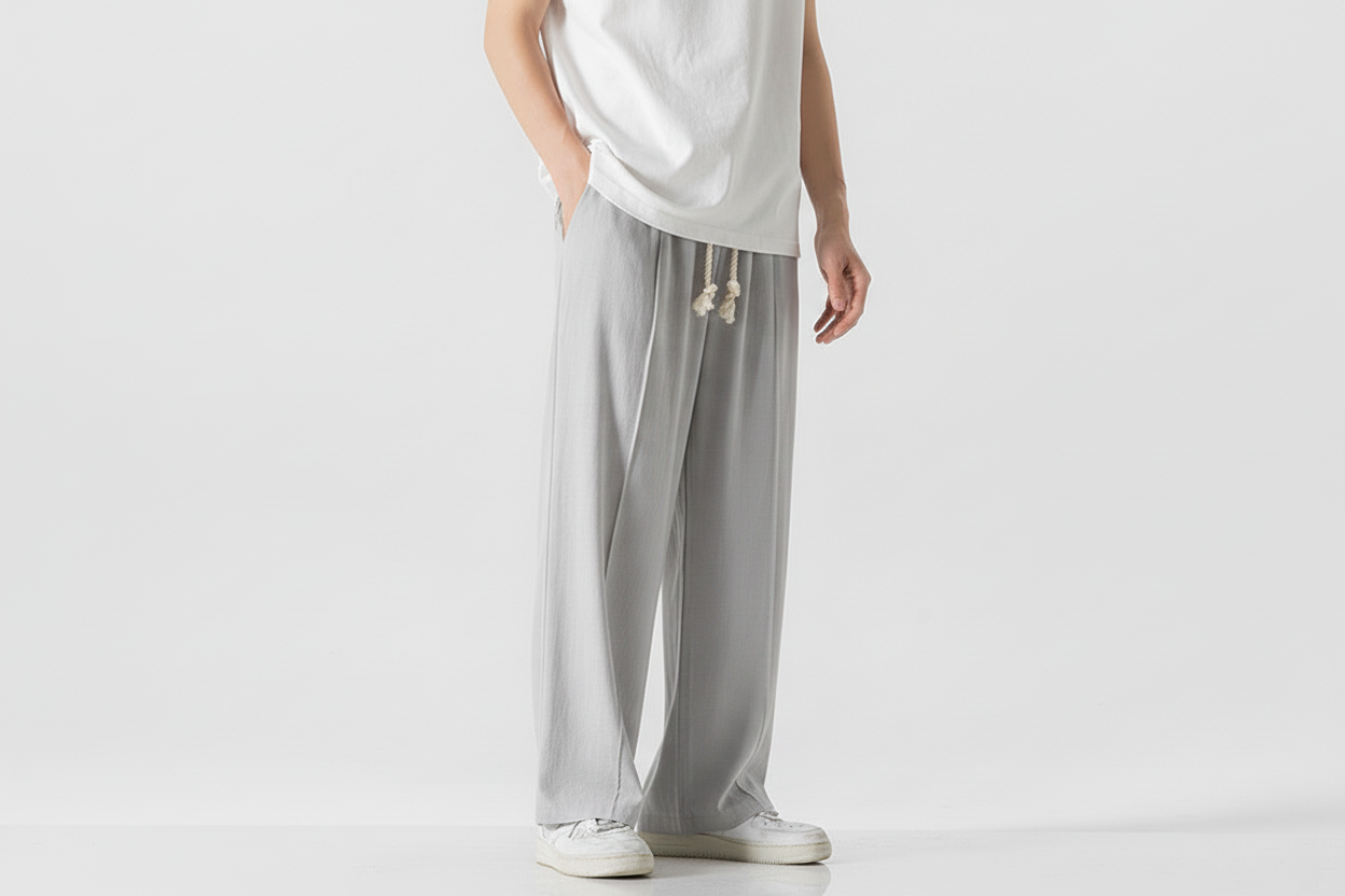 Cotton Linen Casual Pants - Chinese Style