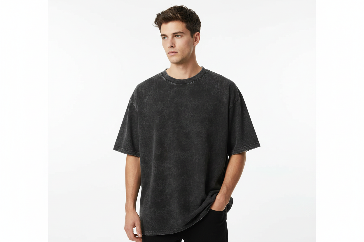 Oversized Batik Print T-Shirt - Washed Cotton