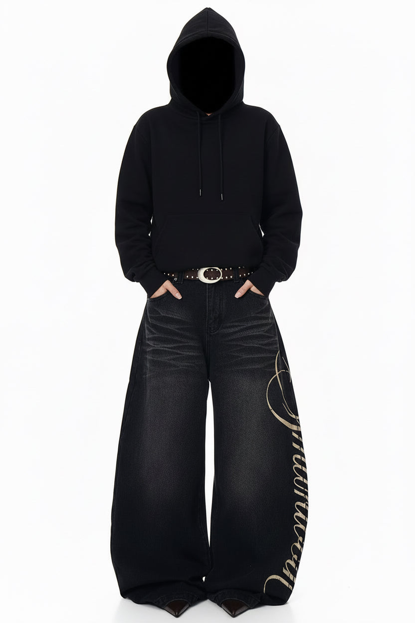 Baggy Denim Jeans - Heavyweight Streetwear Fit